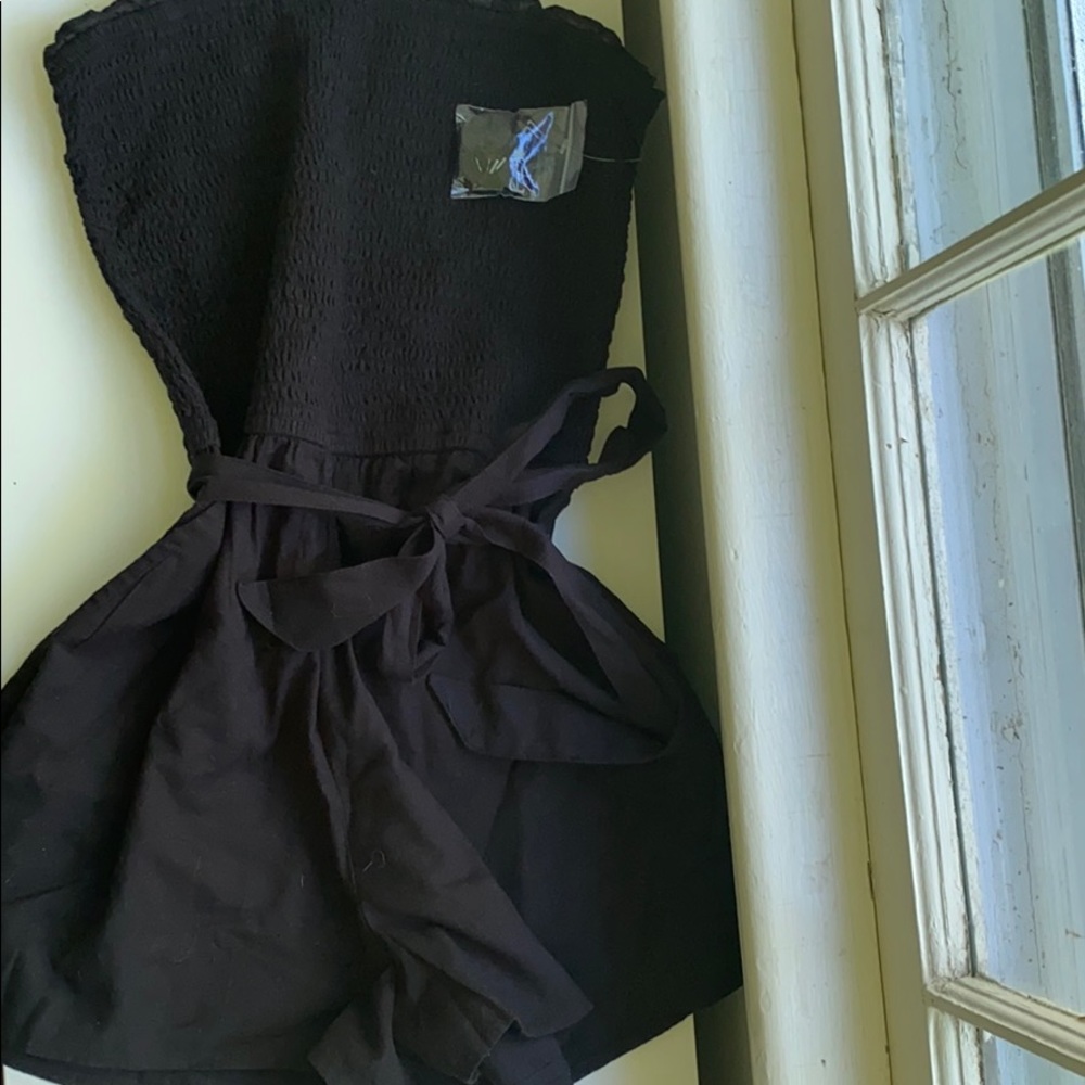 Abercrombie smocked strapless romper